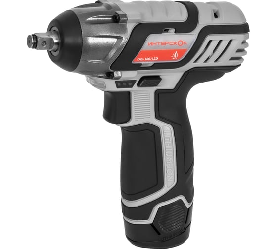 Изображение товара Ударный аккумуляторный гайковерт Интерскол ГАУ-100/12Э АПИ-Т Li-ion, кейс, 2 аккум., 2,0 Ач, ЗУ 807.2.2.70