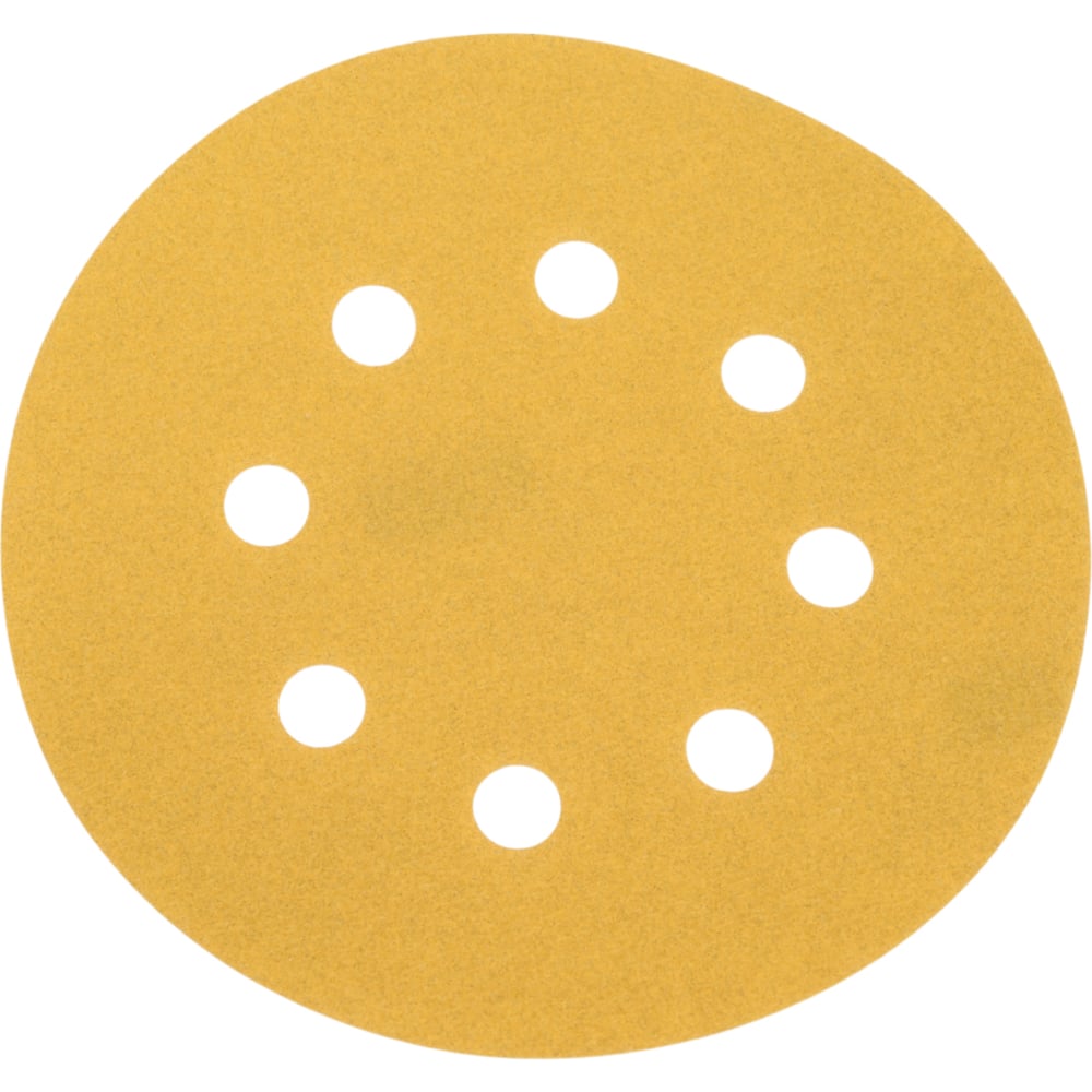 Изображение товара Шлифовальный круг Vitatools 125 мм Р320, 8 отверстий, желтый G-125-P320-8