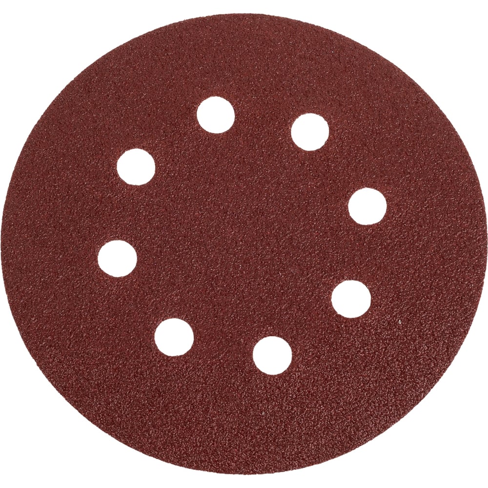 Изображение товара Шлифовальный круг Vitatools 125мм, P80, 8 отверстий, красный R-125-P80-8