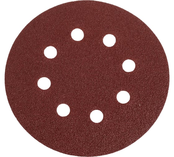 Изображение товара Шлифовальный круг Vitatools 125мм, P80, 8 отверстий, красный R-125-P80-8