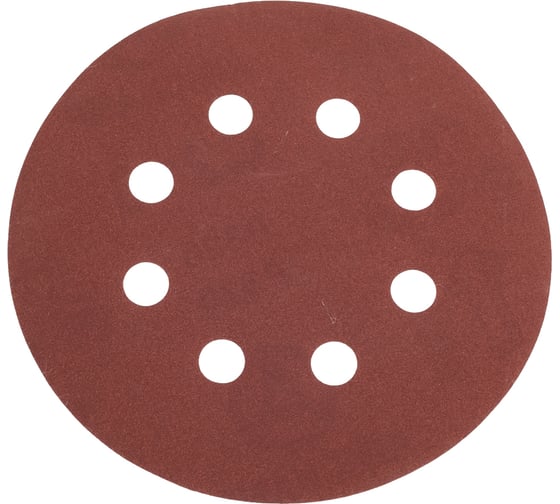 Изображение товара Шлифовальный круг Vitatools 125мм, P320, 8 отверстий, красный R-125-P320-8