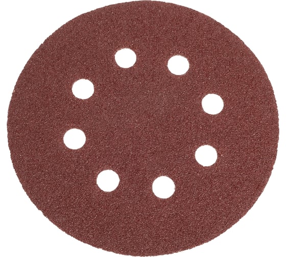 Изображение товара Шлифовальный круг Vitatools 125мм, P60, 8 отверстий, красный R-125-P60-8