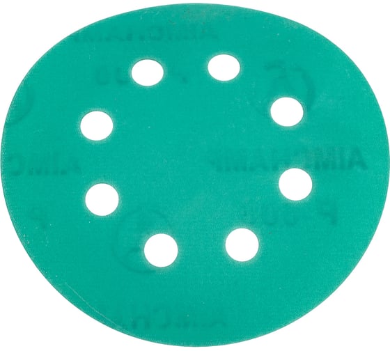 Изображение товара Шлифовальный круг Vitatools 125 мм, P600, 8 отверстий, зеленый GR-125-P600-8