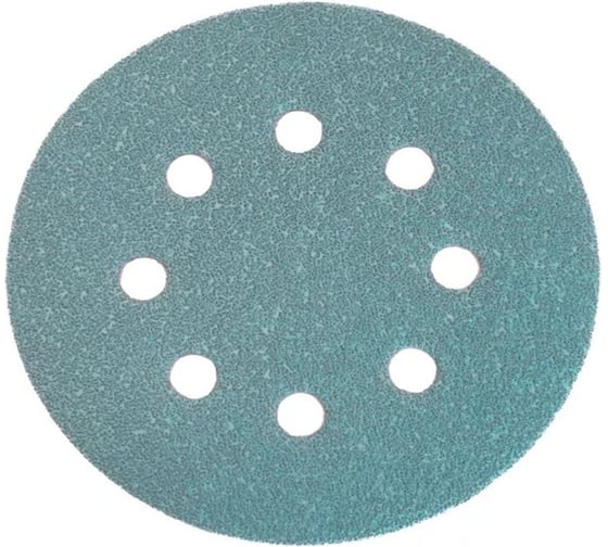 Изображение товара Шлифовальный круг Vitatools 125 мм, P120, 8 отверстий, зеленый GR-125-P120-8