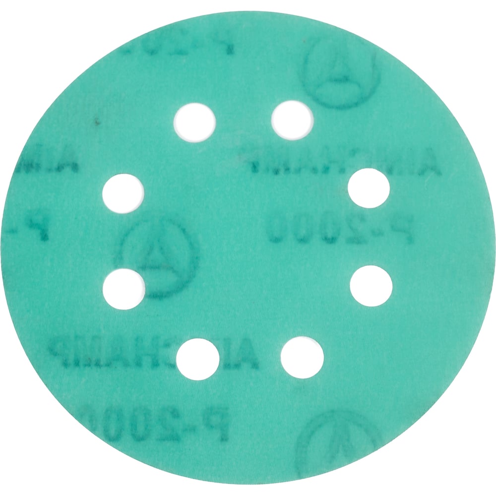 Изображение товара Шлифовальный круг Vitatools 125 мм P2000 8 отверстий зеленый
