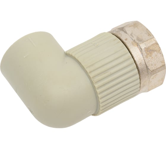 Изображение товара Угольник с накидной гайкой TEBO PPR, 25x1", серый 031031006