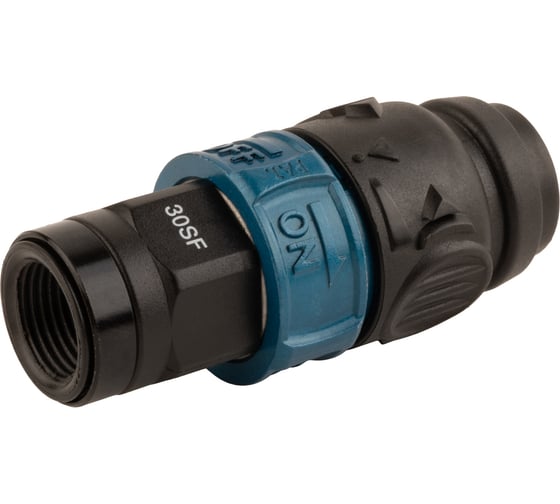 Изображение товара Композитное пневматическое быстроразъемное соединение WIEDERKRAFT с предохранителем, внутренняя резьба F3/8 WDK-830SFS