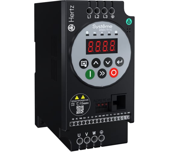 Изображение товара Преобразователь частоты Systeme Electric STV050 Hertz 2,2 кВт 380 В ЭМС С3 + LED панель оператора STV050U22N4
