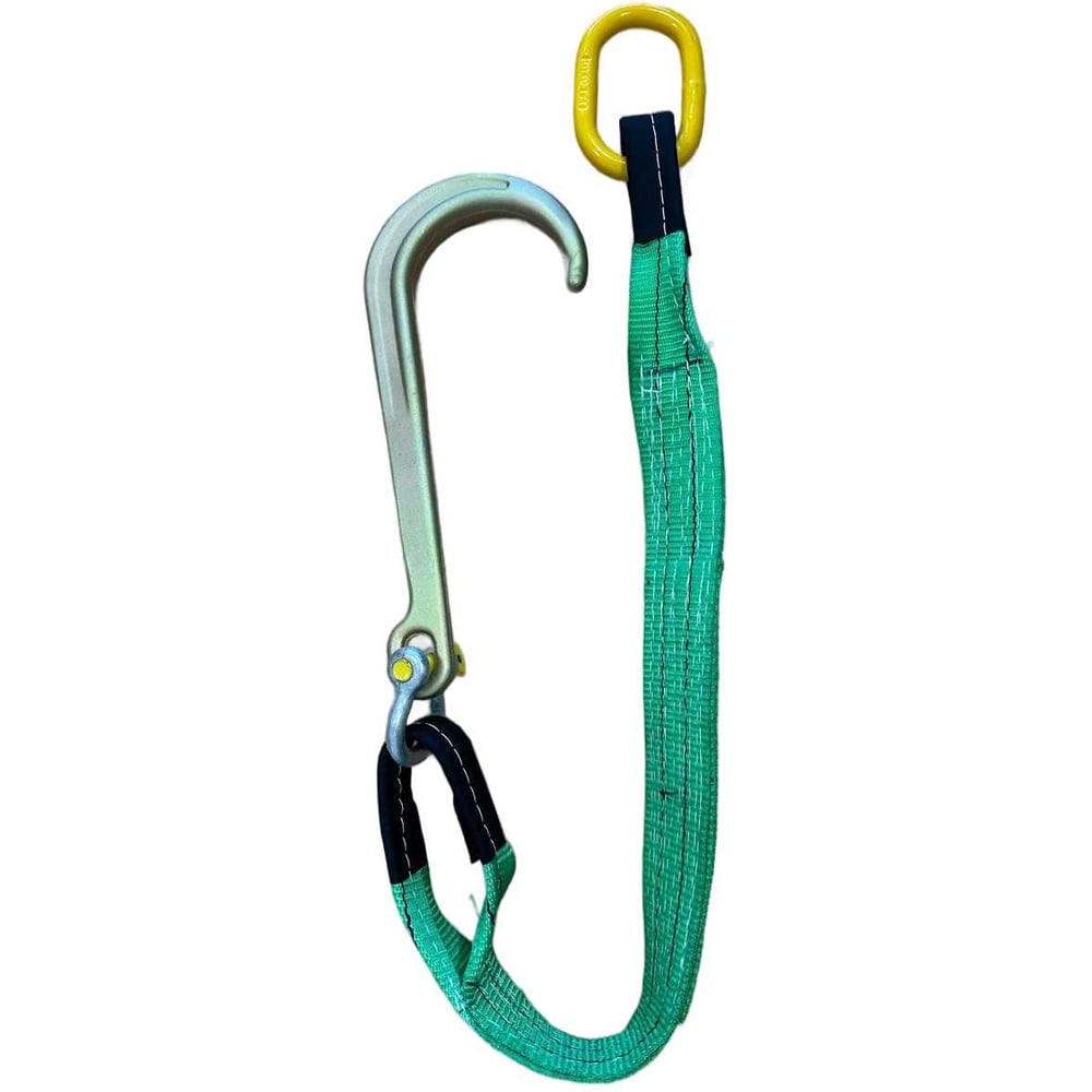 Изображение товара Строп ТРАСТ текстильный с J-крюком для эвакуатора 2м 60мм грузоподъемность 2 т