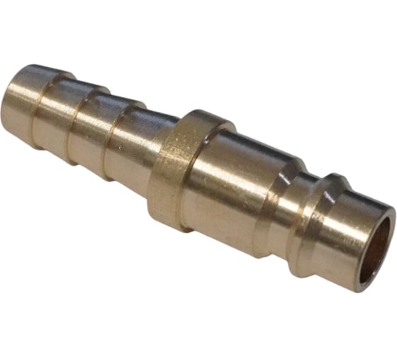 Изображение товара Штуцер быстроразъемного соединения WIEDERKRAFT елочка под шланг 10 мм, латунь WDK-30PHB