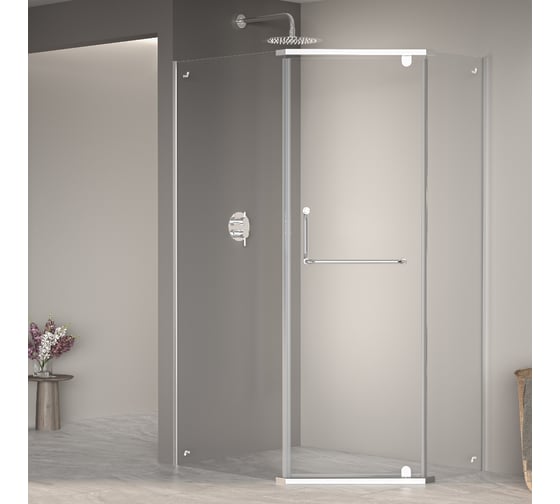 Изображение товара Душевой уголок RGW 100*120*195 PA-091, трапеция, хром, прозрачное стекло 6 мм, EasyClean 35089102-11