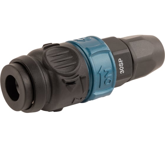 Изображение товара Композитное пневматическое быстроразъемное соединение WIEDERKRAFT с предохранителем, крепление под гайку 6.5x10 мм WDK-830SPS