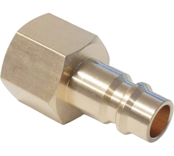 Изображение товара Штуцер быстроразьемного соединения WIEDERKRAFT с внутренней резьбой 3/8 BSPT, латунь WDK-30PFB