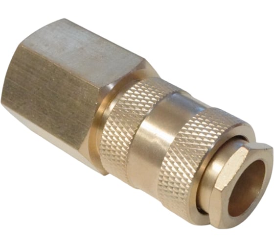 Изображение товара Быстроразъемное соединение пневматическое WIEDERKRAFT с внутренней резьбой 1/2 BSPT, латунь WDK-40SFB