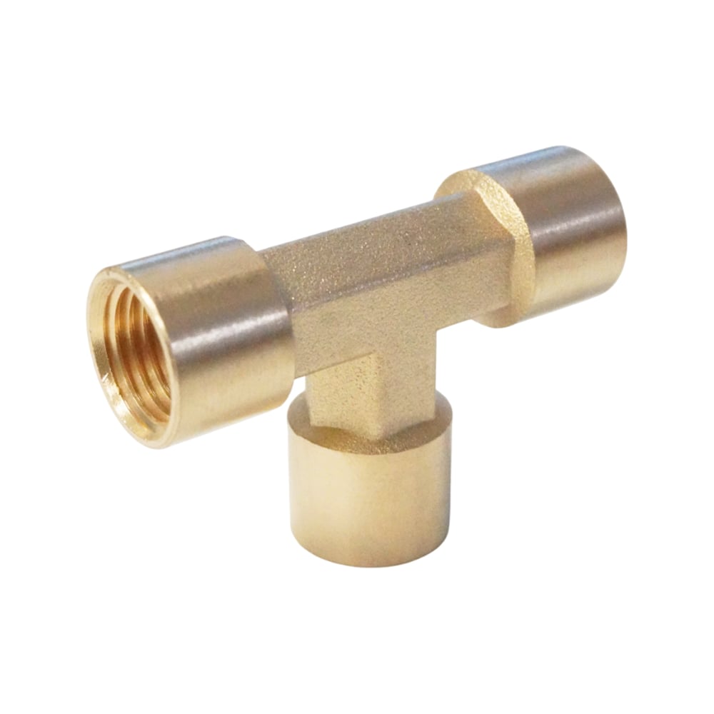 Изображение товара Фитинг T-образный WIEDERKRAFT 1/4 PT латунь WDK-23PFB