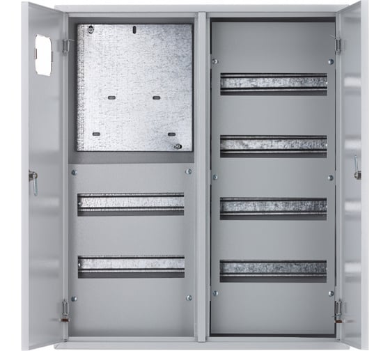 Изображение товара Корпус Dekraft металлический учет нав 2-двер 680x585x160 3-фазн 72 мод IP31 ЩРУН-3/72 30440DEK