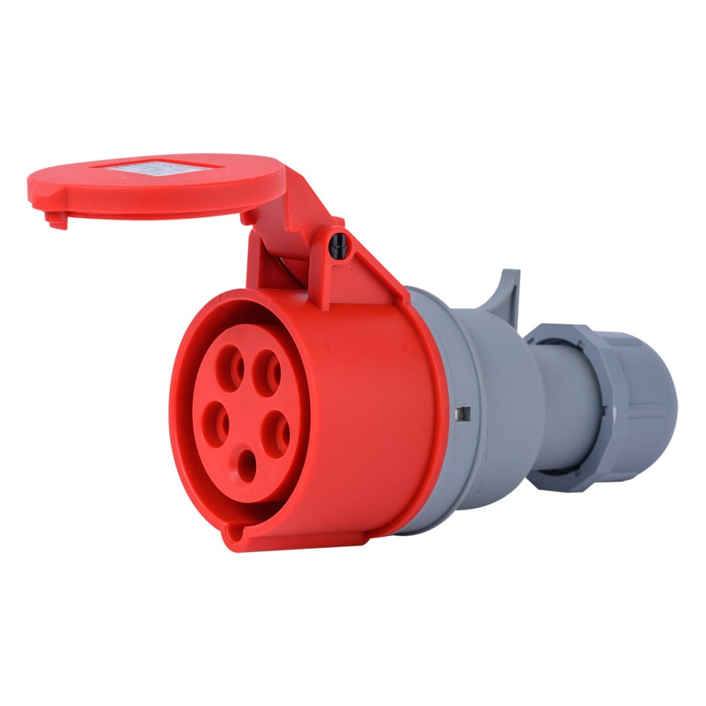 Изображение товара Розетка Dekraft перен. 3Р+РЕ+N 32А 380В IP44 РП-103 для трехфазной сети