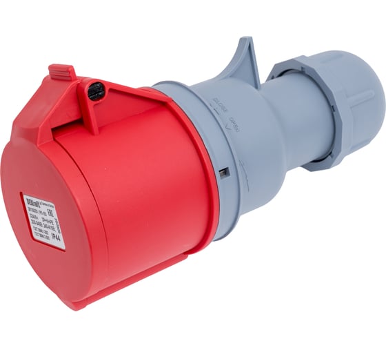 Изображение товара Розетка Dekraft перен. 3Р+РЕ+N 32А 380В IP44 РП-103 26135DEK