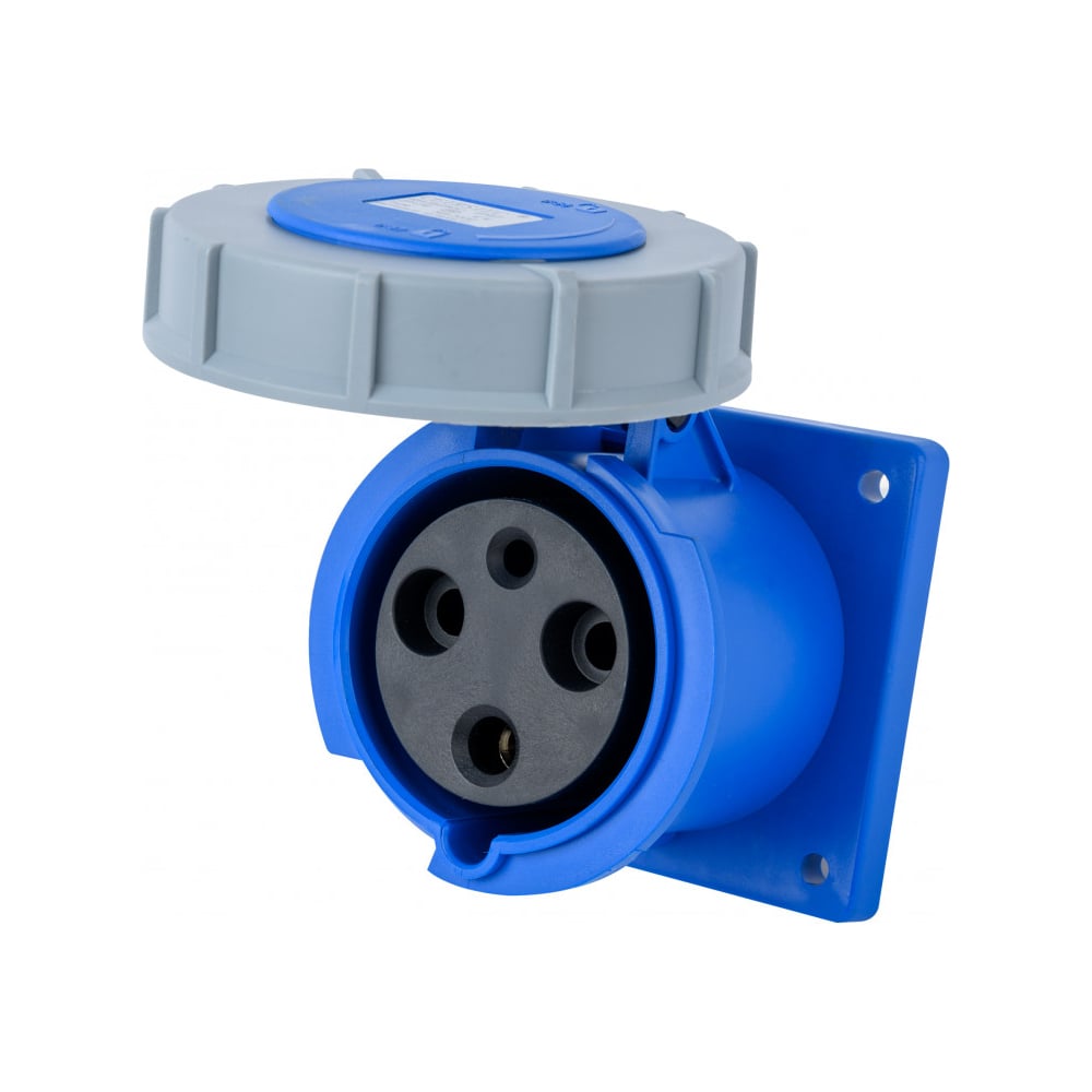 Изображение товара Розетка Dekraft для скрытой проводки 2Р+РЕ 63А IP67 модель РЩ-103