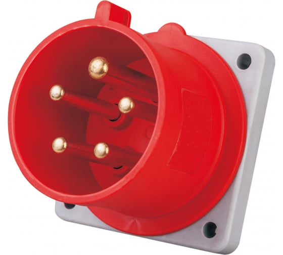 Изображение товара Вилка Dekraft для скрытой проводки 3Р+РЕ+N 16А 380В IP44 ВЩ-103 26232DEK