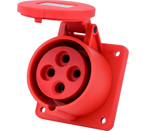 Изображение товара Розетка Dekraft для скрытой проводки 3Р+РЕ 32А 380В IP44 РЩ-103 26263DEK