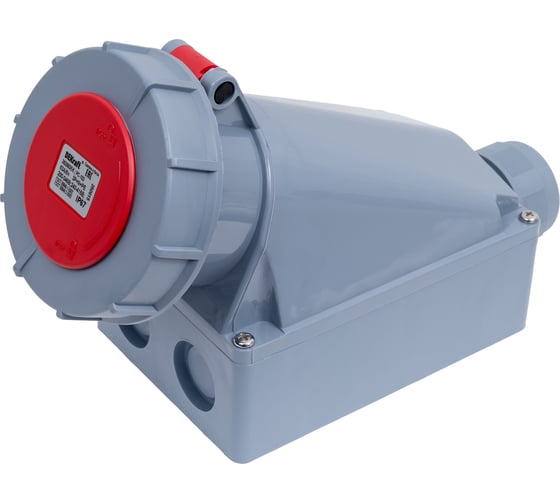 Изображение товара Розетка Dekraft стационарная 3Р+РЕ+N 63А 380В IP67 РС-103 26206DEK