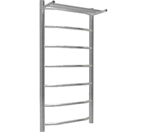 Изображение товара Полотенцесушитель ТЕРМОДИЗАЙН нерж. EP (лесенка c полкой) W=500, H=1000 (6 перекладин) 1/2в.р. TDEP006