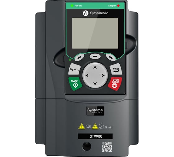 Изображение товара Преобразователь частоты Systeme Electric STV900 G-тип: 2.2 кВт (P-тип: 3.0 кВт) 400В STV900U22N4