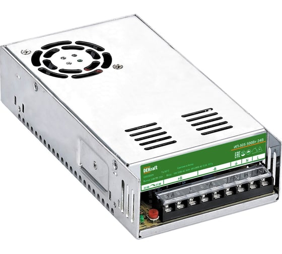 Изображение товара Импульсный источник питания Dekraft 600Вт 48В 12,5А ИП-505 52040DEK