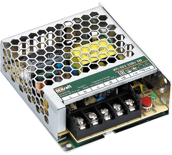 Изображение товара Импульсный источник питания Dekraft 35Вт 12В 3А ИП-503 52001DEK