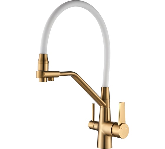 Изображение товара Смеситель для кухни с гибким изливом и подключением фильтра ROSE R558G