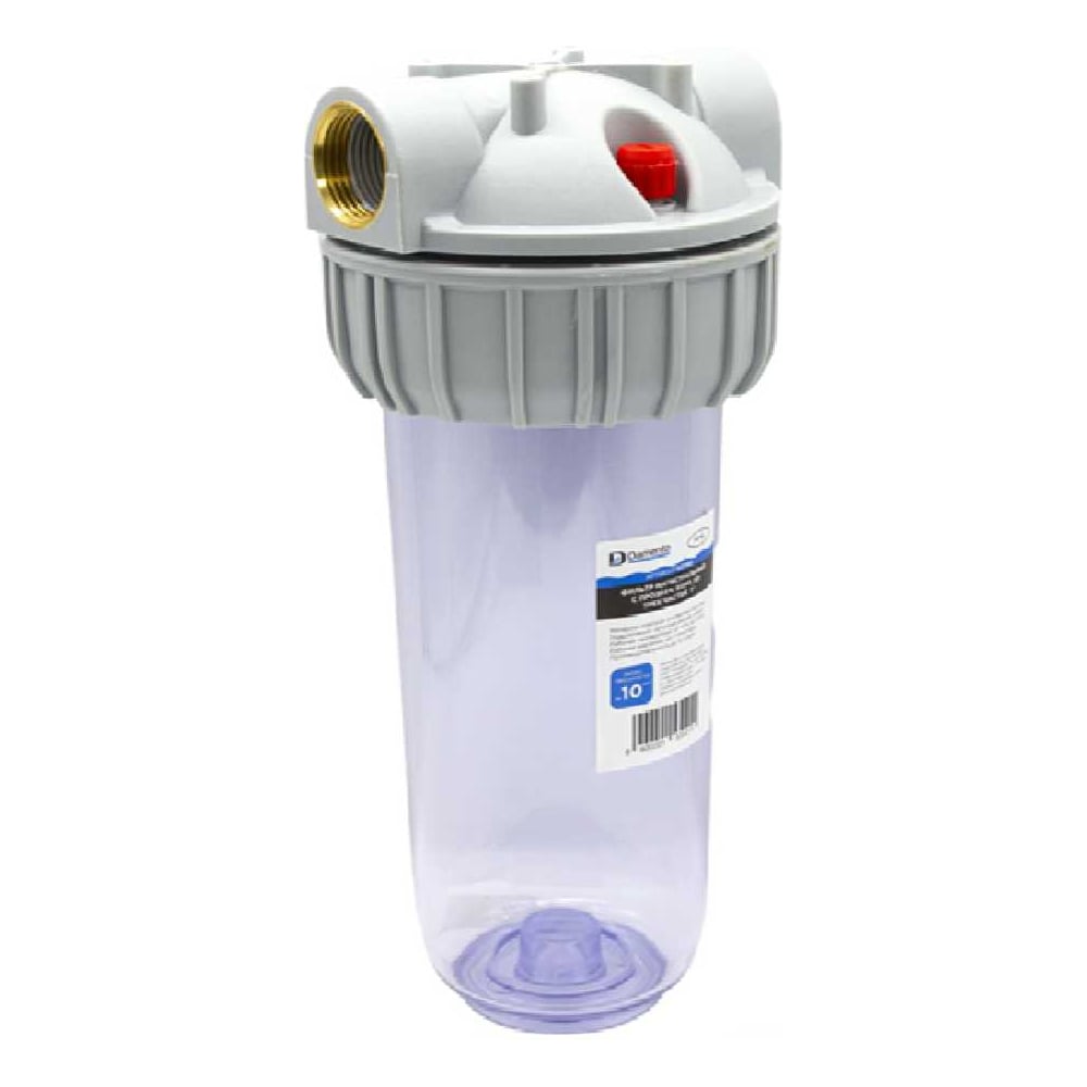 Изображение товара Фильтр магистральный Damento 10"SL с прозрачным корпусом 1 дюйм