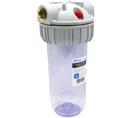 Изображение товара Фильтр магистральный Damento 10"SL с прозрач. корп. из трех частей 1" 021392