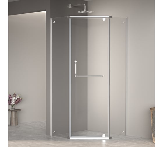 Изображение товара Душевой уголок RGW 120*120*195 PA-081, трапеция, хром, прозрачное стекло 6 мм, Easy Clean 35088122-11