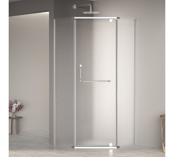 Изображение товара Душевой уголок RGW 120*120*195 PA-081, трапеция, хром, матовое стекло 6 мм, Easy Clean 35088122-21