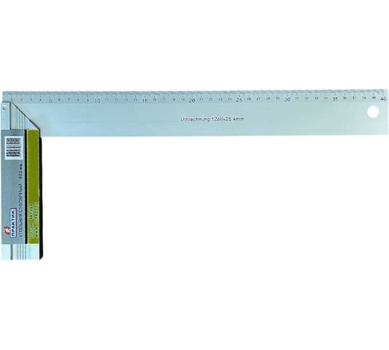 Изображение товара Угольник ОПМ 58074001 400 мм столярный алюминиевый 1 шт УТ000094630