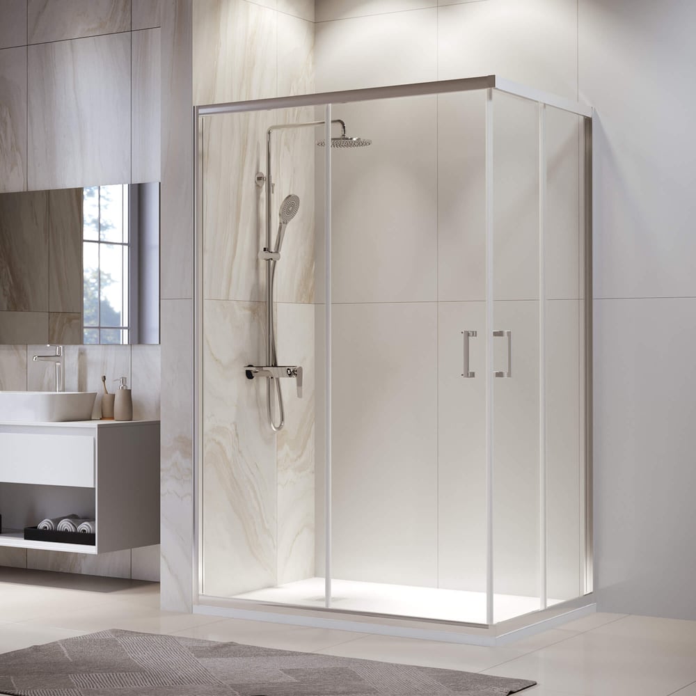 Изображение товара Душевой уголок RGW 80х100х195 с прозрачным стеклом и Anti-Clean