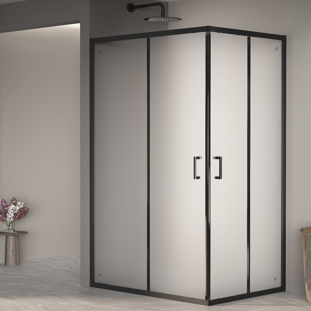 Изображение товара Душевой уголок RGW PA-040-B 90x120x195 см, черный, матовое стекло 6 мм