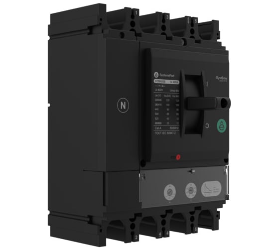 Изображение товара Автоматический выключатель Systeme Electric SYSTEMEPACT CCB630 36KA 4P4D TMD600 SPC630F600L4DF