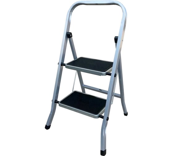 Изображение товара Стальная стремянка Variant, с широкими, прорезинеными ступенями, 2 ступени. СК312