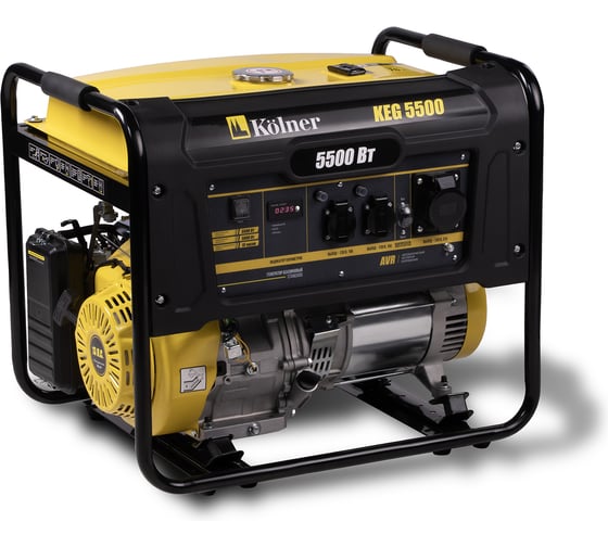 Изображение товара Генератор бензиновый Kolner 5.5 кВт 230В, 50Гц, KEG 5500 8040200236