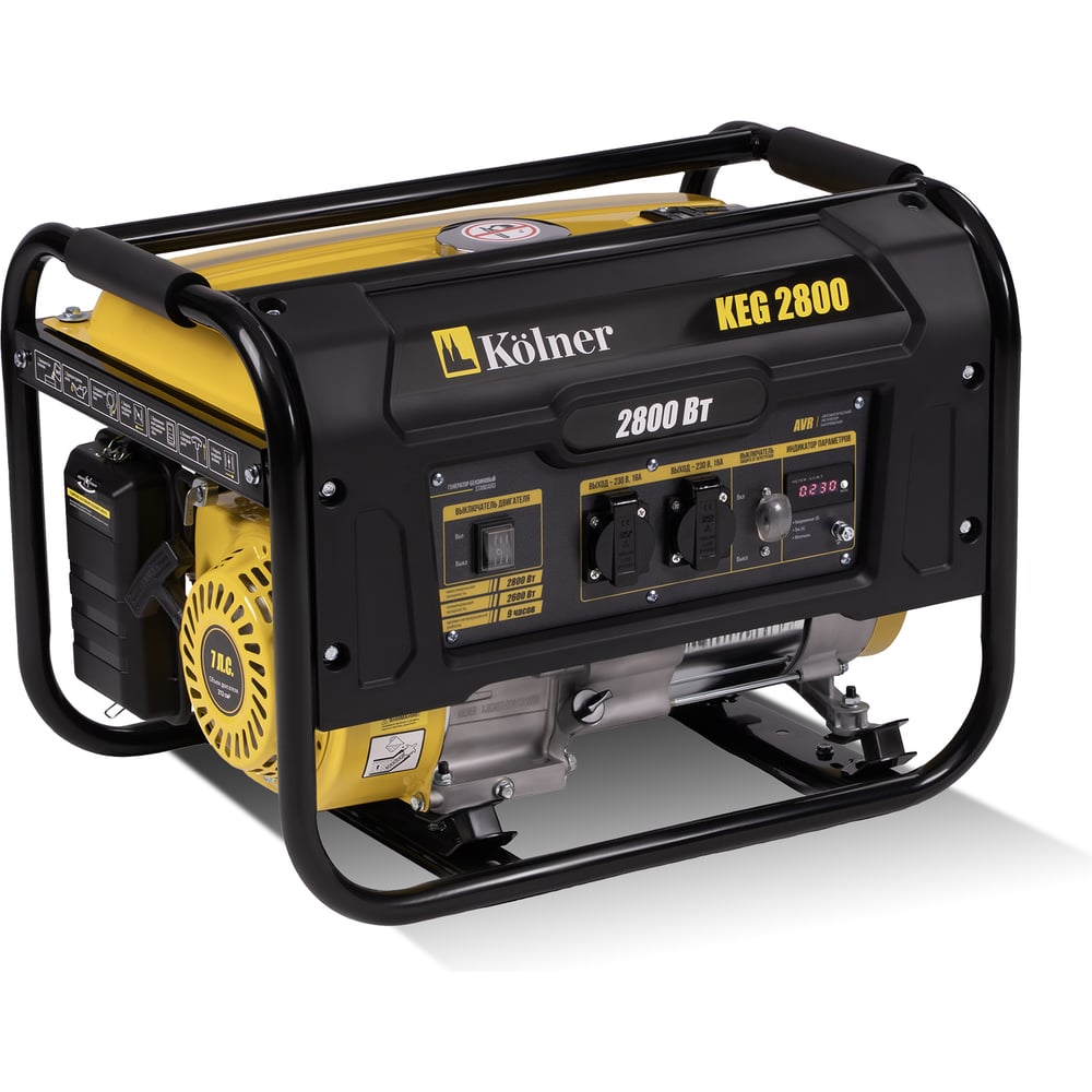 Изображение товара Генератор бензиновый Kolner 2.8 кВт, 230В, 50Гц, KEG 2800 8040200216