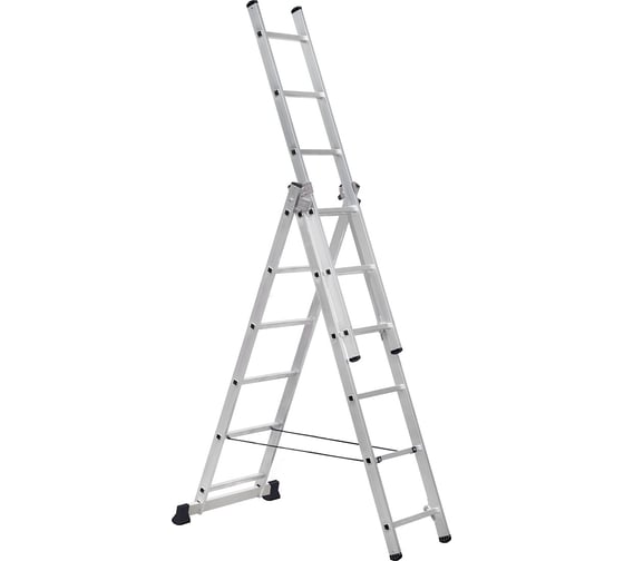 Изображение товара Алюминиевая трехсекционная лестница Variant 3х6 SC 3006
