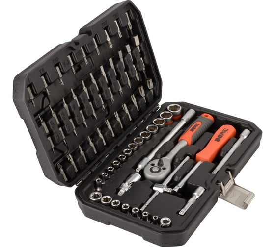 Изображение товара Набор головок торцевых Beril 70 предметов 1/4"DR 702070 17109