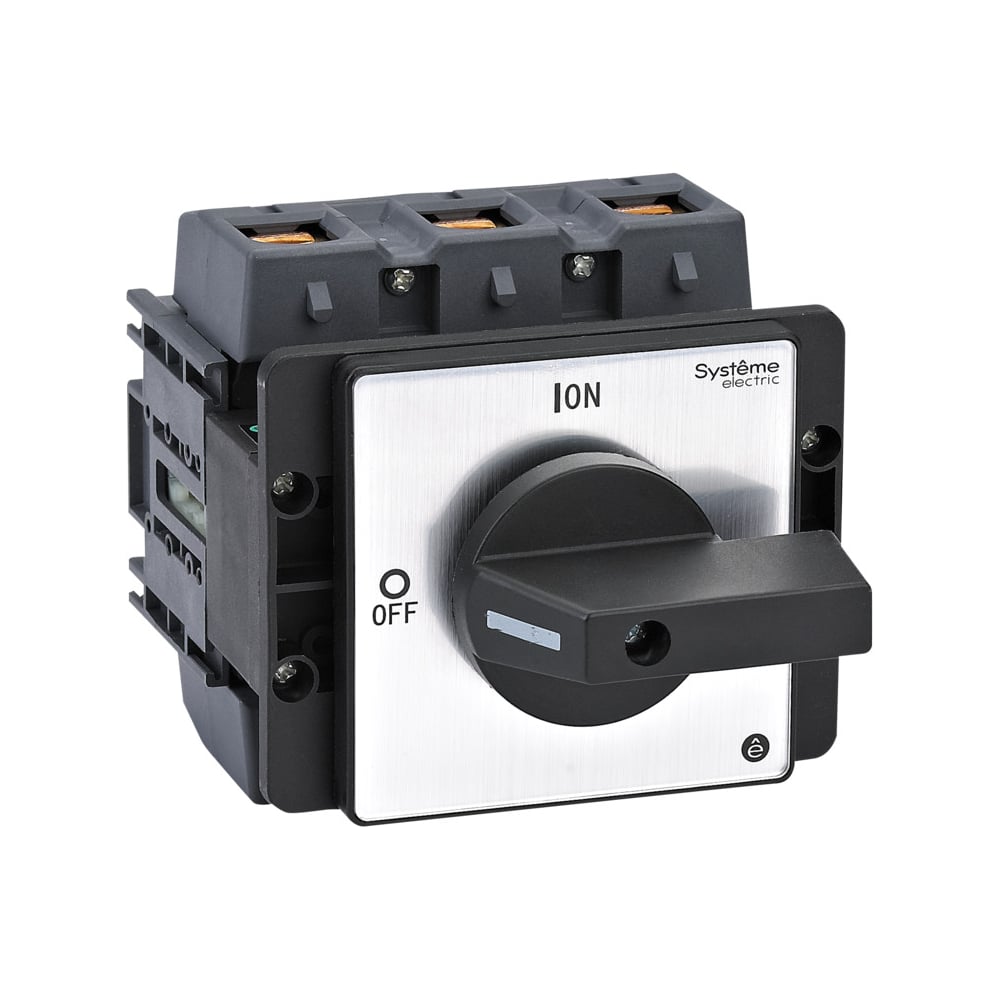 Изображение товара Выключатель разъединитель Systeme Electric 3P 125A IP20 с черной рукояткой