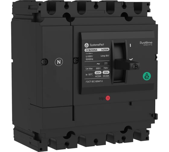 Изображение товара Выключатель-разъединитель Systeme Electric SPC250 4P NA 250A SPC250250NA4DF
