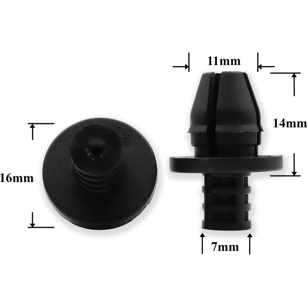 Изображение товара Автокрепеж Крепавто для VAG 10 шт крепеж для крыла пластиковый черный