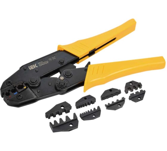 Изображение товара Набор клещи обжимные IEK ARMA2L 3 КО-01 + 4 сменная матрица A2L3-NK11-05-01