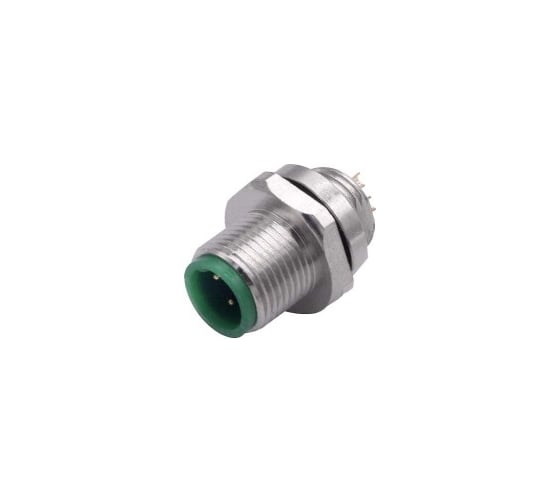Изображение товара Монтажный разъем VELLEDQ FLQ-M12-M04(M12)-HB, Вилка, Прямой под пайку, Латунь никелированная 4-PINIP6760 AC/DC, 08-00024742