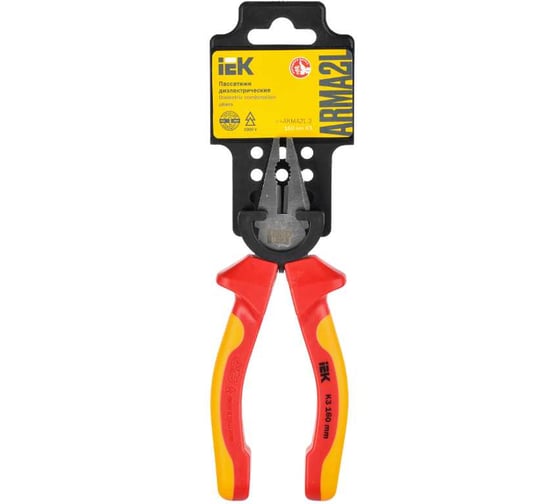 Изображение товара Пассатижи диэлектрические IEK ARMA2L 3 160 мм K3 A2L3-PL20-K3-160